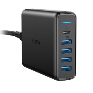 Anker 60W PowerPort Speed PD 5 Wall Charger Black Anker 60W PowerPort Speed PD 5 Wall Charger Black